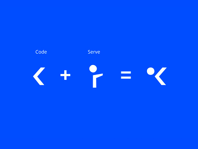 Koodi - logo explainer abstract blue branding branding agency code finish joren brosens logo logodesign logodesigns
