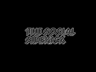 The social sidekick - logo brand identity branding branding design joren brosens logo social media social media design