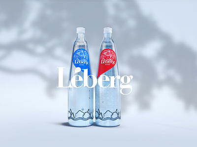 Léberg - 3D visualisation 3d blender blender3d blue bottles infini joren brosens leberg red studio white