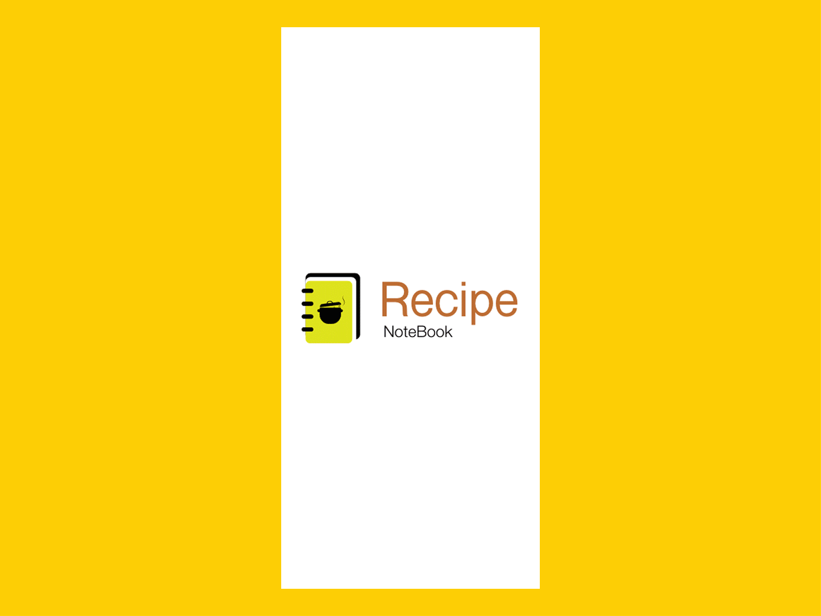 Recipe app Walkthrough screen