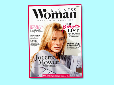 Business Woman magazine cover branding design editorial logo magazine magazine cover print product design publication publishing typography