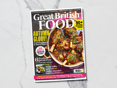 Great British Food - October 19 Issue branding design editorial flat magazine cover magazine publishing print product design publication publishing typography