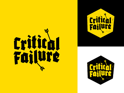 Critical Fail branding design flat gaming graphic design illustration illustrator logo typography vector