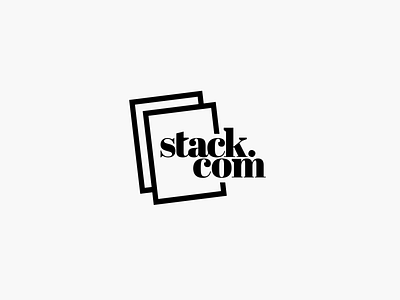 Stack.com Logo branding design flat graphic design illustrator logo typography vector