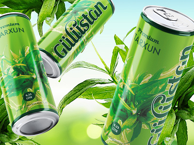 Design for Tarragon lemonade aluminium can