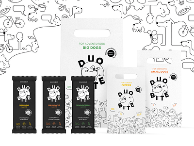 Duo Bite / insect based food branding bw design graphic design identity illustration logo vector