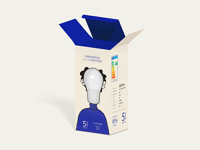 Light bulb packaging design branding design graphic design identity illustration logo packaging vector