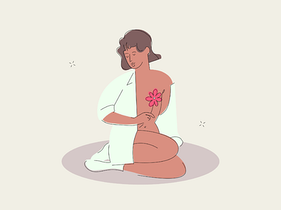 Breast Cancer Support Illustration 1# adobe ai app bestfolios branding color design dribbble graphic graphic design identity illustration inspo logo minimal sketch thedesigntip vector weekly