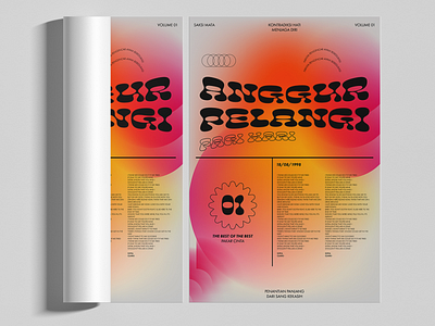 Anggur Pelangi design gradient graphic graphic design graphicdesign poster poster design