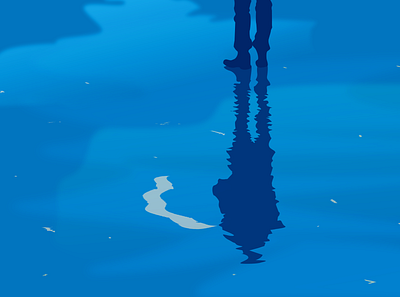 Reflection art blue coreldraw drawing ice illustration illustrator inkscape reflect reflection shadow sky vector vectorart water