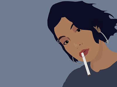 Girl with Cigarette