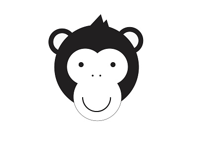 monkeyface illustration logo vector