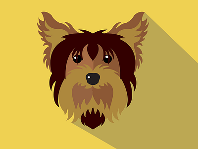 Puppyface design flat illustration vector