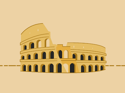 Colosseum illustration rome