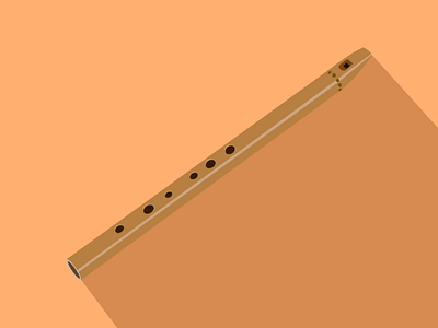 Flute illustration vector