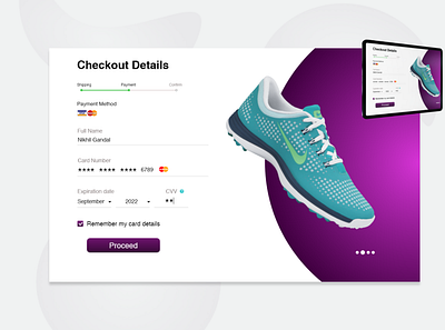 Checkout screen UI design checkbox checkout page dashboard template uidesign website design