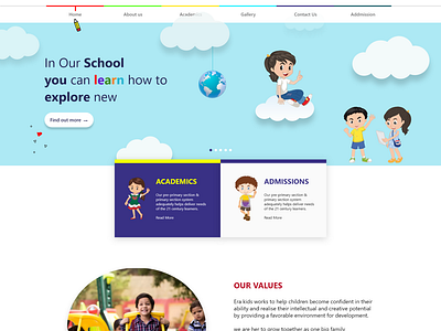 Kids School Website