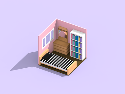 Voxel Room graphic design low poly low poly 3d magicavoxel voxel voxel art