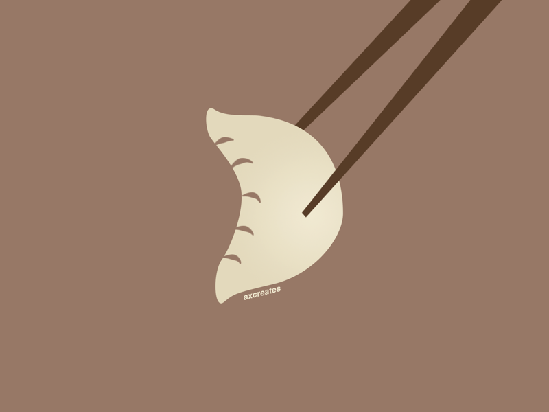 D for dumpling illustration flat design graphic design typographic design typography