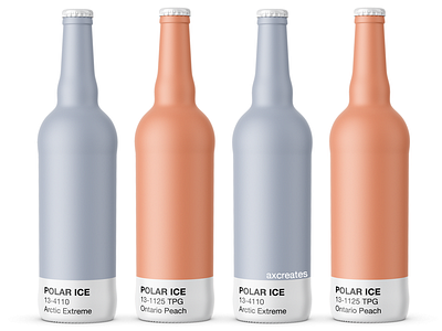 Polar Ice redesign beer bottle design beer design branding design flat design graphic design mockup package design packaging design product design