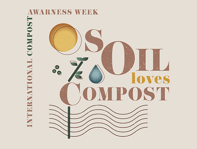 Poster | International Compost Awarness Week 2020 composting ecology nature poster soil texture