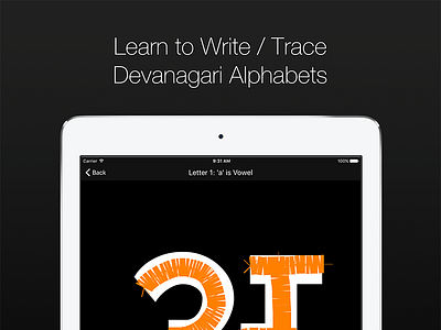 Learn to Write / Trace Devanagari Alphabets