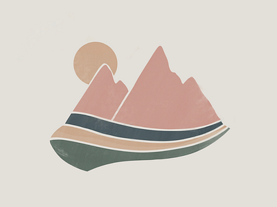 Little mountain illustration