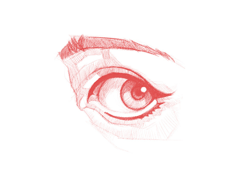 Looking ~ look occhio ojo draw disegno ilustracion illustration dibujo sketchbook sketch drawing eye