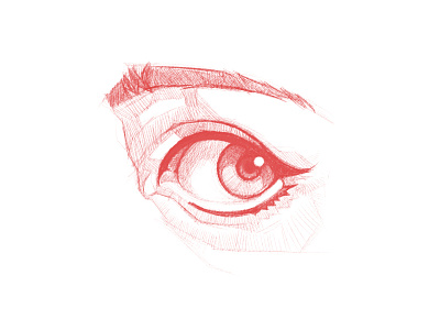 Looking ~ dibujo disegno draw drawing eye illustration ilustracion look occhio ojo sketch sketchbook