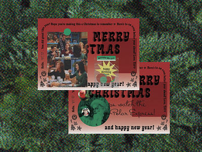 Merry Christmas! art direction christmas creative design editorial design graphic design postcard print design