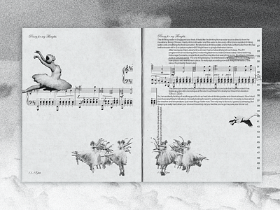 Swan Lake art direction bookbinding classical music creative design editorial design graphic design layout design music personal project print design swan lake zine zine design