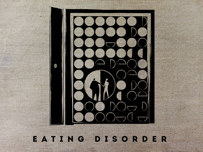 Door of mind “eating disorder” art artchallenge artwork door drawing dribbble eating disorder illustration mind poster poster art poster design psychology