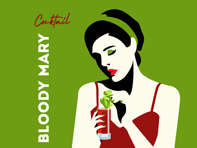Cocktails Bloody Mary 2020 2020 design art artwork beach drawing dribbble drink girls glass graphicdesign illustration party poster poster art poster design