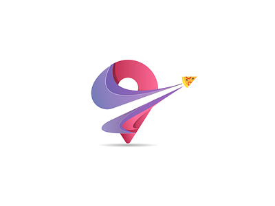 Pizza Delivery service logo concept