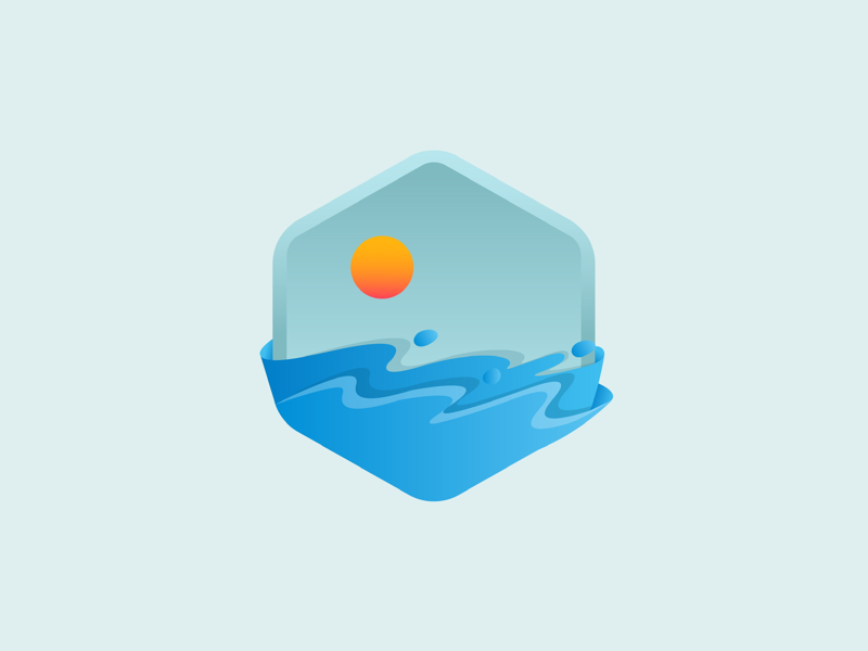 Beach view awesomelogo affordablelogo needlogo logodesigns beach logoconcept logomaker