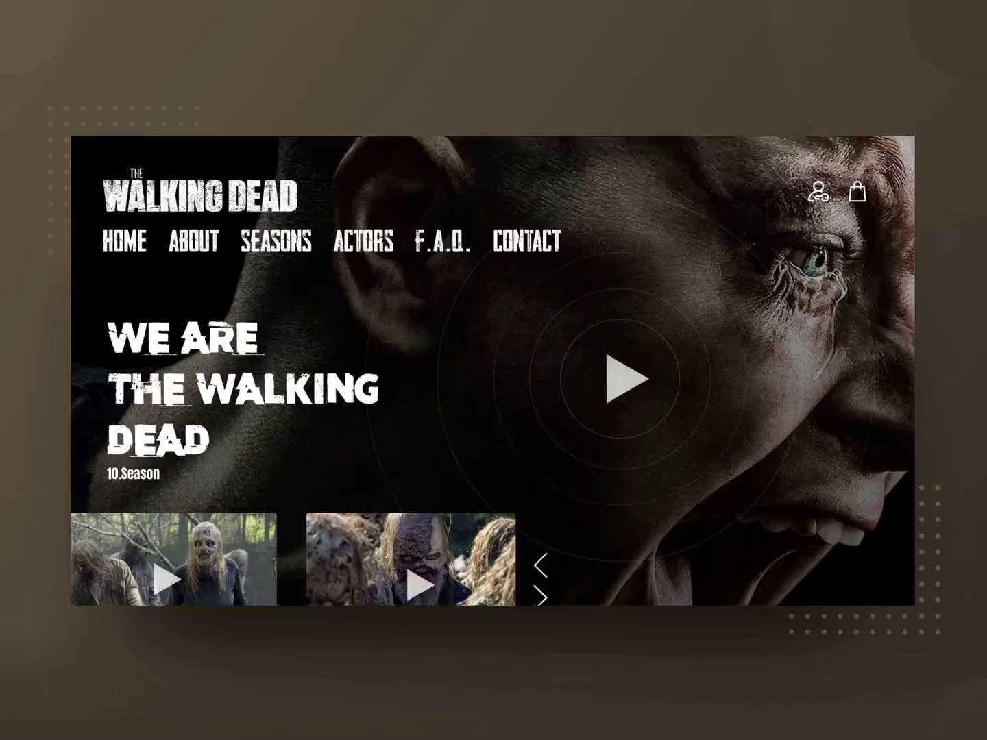 Danser Bugsering Formand The Walking Dead Website Interface by AyhanALTINOK on Dribbble