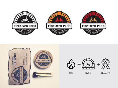 Fire Oven Ratio  Branding Logo