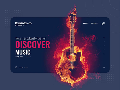 Boomtown Studie - UI/UX Redesign animation art branding clean clear dark design logo modern soft ui uidesign ux web website website design