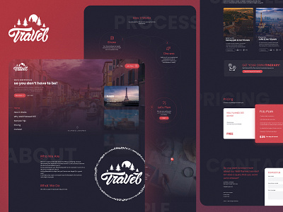 Travel Onepage UI Design