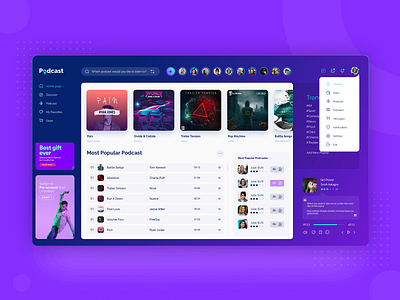Podcast App UI,UX Design