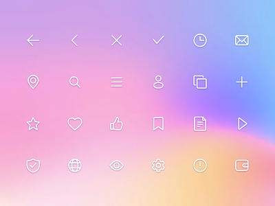 Frequently needed icon Designs Set
