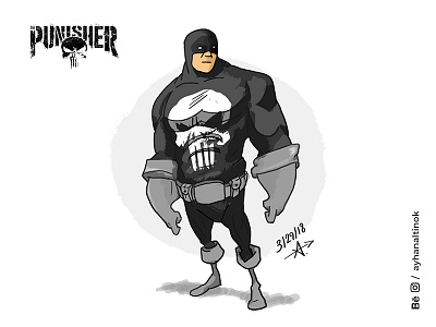 PUNISHER Character Consept Design character drawing illustration marvel punisher