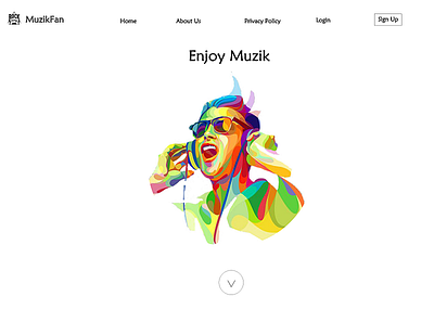 My First UI Desgin, Music Fan Web Site any Comments?! app design illustration ui ux web website