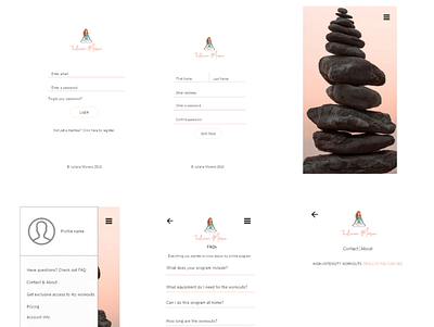 Meditation app app design ui