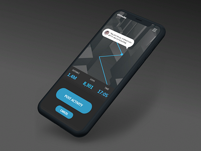 GPS Tracker app design ui