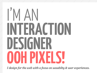 A sneak peak at my new site interaction design ixd typography usability web design web font yanone