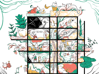 WONDER ROOMS: After quarantine. animal artwork chicken digital art digital illustration illustration illustration art illustrations illustrator