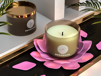 Ressence Candles 3d branding design graphic design illustration vector