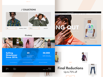 Brand Ecommerce pages cloth design ecommerce ecommerce design minimal ui ux vector wear web website