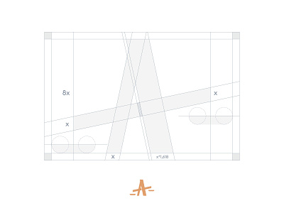 Advocate Logo Grid advocate branding design flat grid icon law lawyer logo minimal typography vector